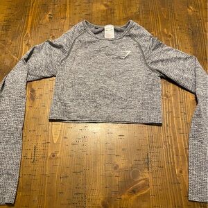 Gymshark Charcoal Heathered Crop Top